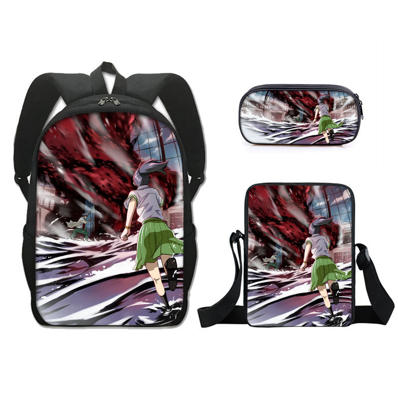 Suzume no Tojimari Schoolbag Backpack Lunch Bag Pencil Case 3pcs Set Gift for Kids Students