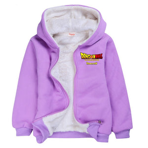 Dragon Ball Pullover Hoodie Sweatshirt Autumn Winter Unisex Sweater Zipper Jacket for Kids Boy Girls