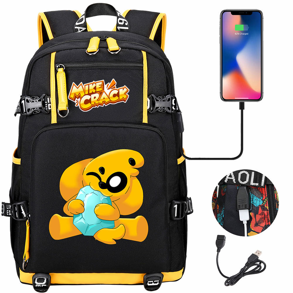 Mikecrack USB Charging Backpack School NoteBook Laptop Travel Bags