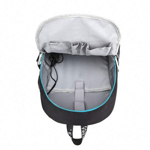 Space USB charging Backpack School NoteBook Laptop Travel Bags