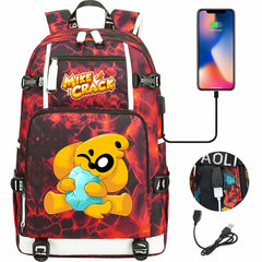 Mikecrack USB Charging Backpack School NoteBook Laptop Travel Bags