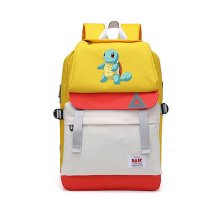 Pikachu Shool Bag Backpack USB Charging Students Notebook Bag Water Proof