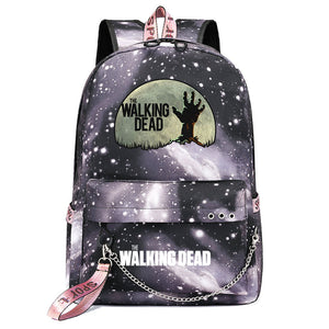 The Walking Dead USB Charging Backpack Shoolbag Notebook Bag Gifts for Kids Students
