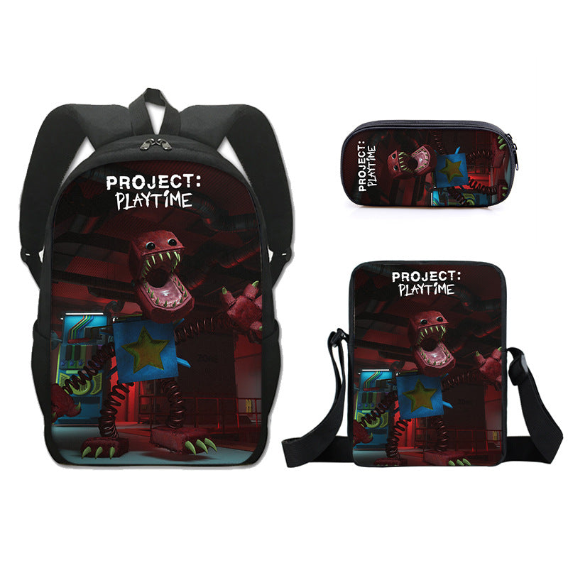 Project Playtime Boxy boo Schoolbag Backpack Lunch Bag Pencil Case 3pcs Set Gift for Kids Students