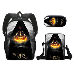 Game Elden Ring Schoolbag Backpack Lunch Bag Pencil Case Set Gift for Kids Students