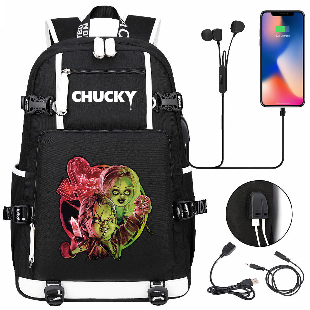 Child's Play USB Charging Backpack School NoteBook Laptop Travel Bags