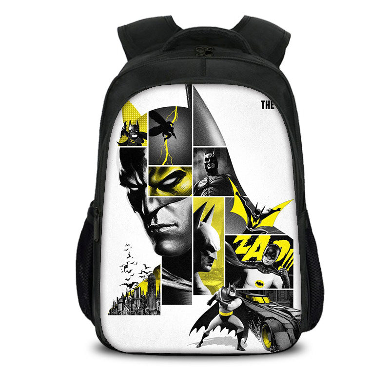 The Batman Dark Knight Backpack School Sports Bag for Boys Girls Kids
