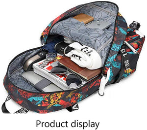 DARLING in the FRANXX Haruka Tomatsu 002 #5 USB Charging Backpack School NoteBook Laptop Travel Bags
