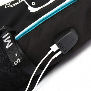 Space USB charging Backpack School NoteBook Laptop Travel Bags
