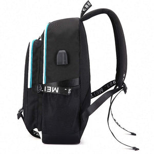 Space USB charging Backpack School NoteBook Laptop Travel Bags