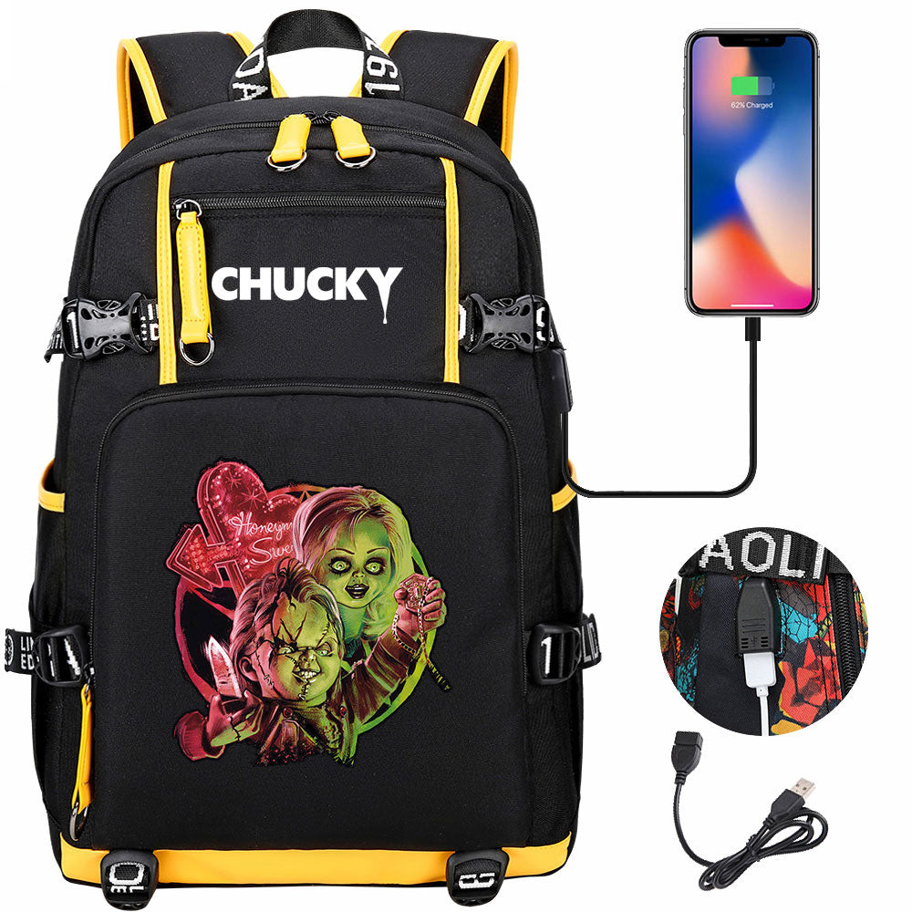 Child's Play USB Charging Backpack School NoteBook Laptop Travel Bags