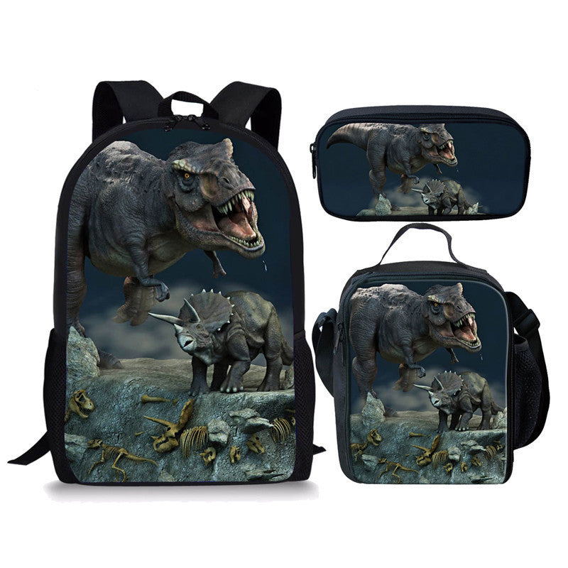Jurassic World Dominion Schoolbag Backpack Lunch Bag Pencil Case Set Gift for Kids Students