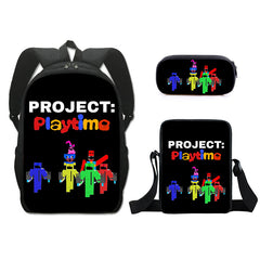 Project Playtime Boxy boo Schoolbag Backpack Lunch Bag Pencil Case 3pcs Set Gift for Kids Students