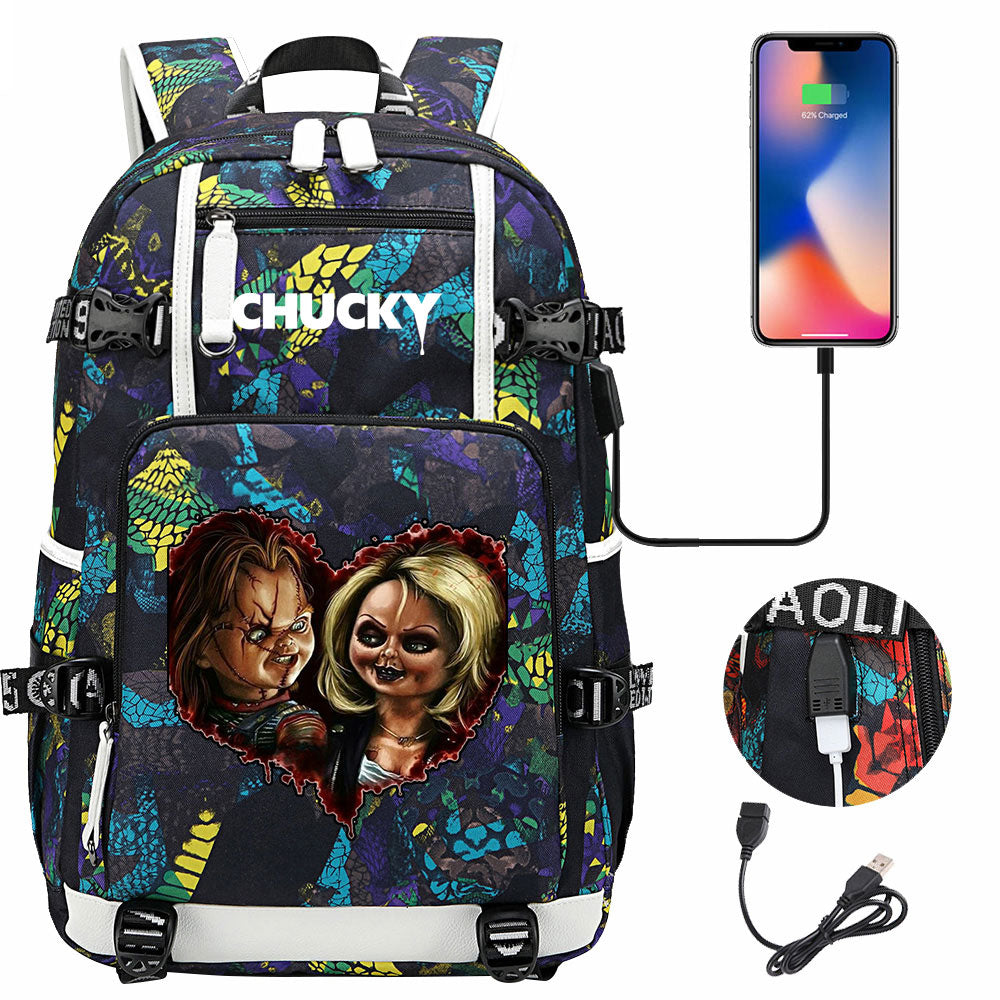 Child's Play USB Charging Backpack School NoteBook Laptop Travel Bags