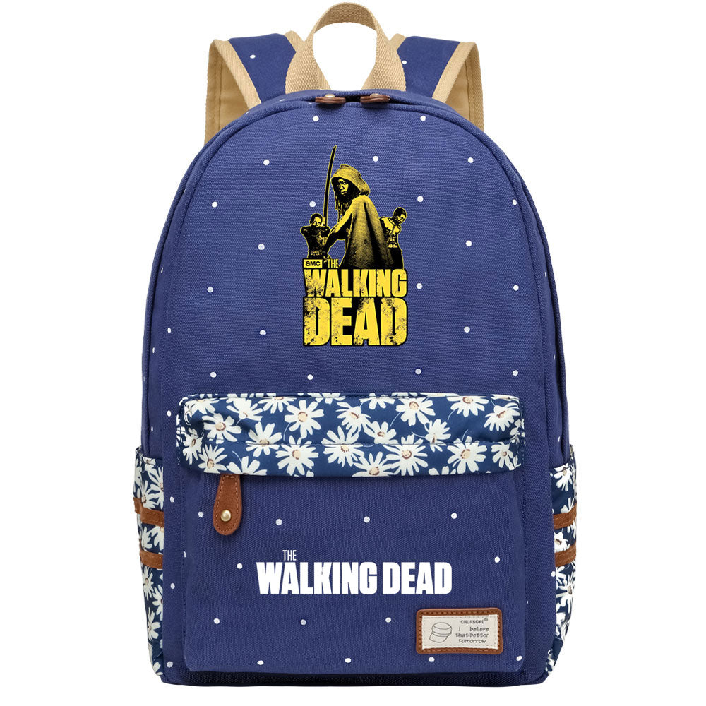 The Walking Dead Canvas Travel Backpack School Bag For Girl Kids Boy