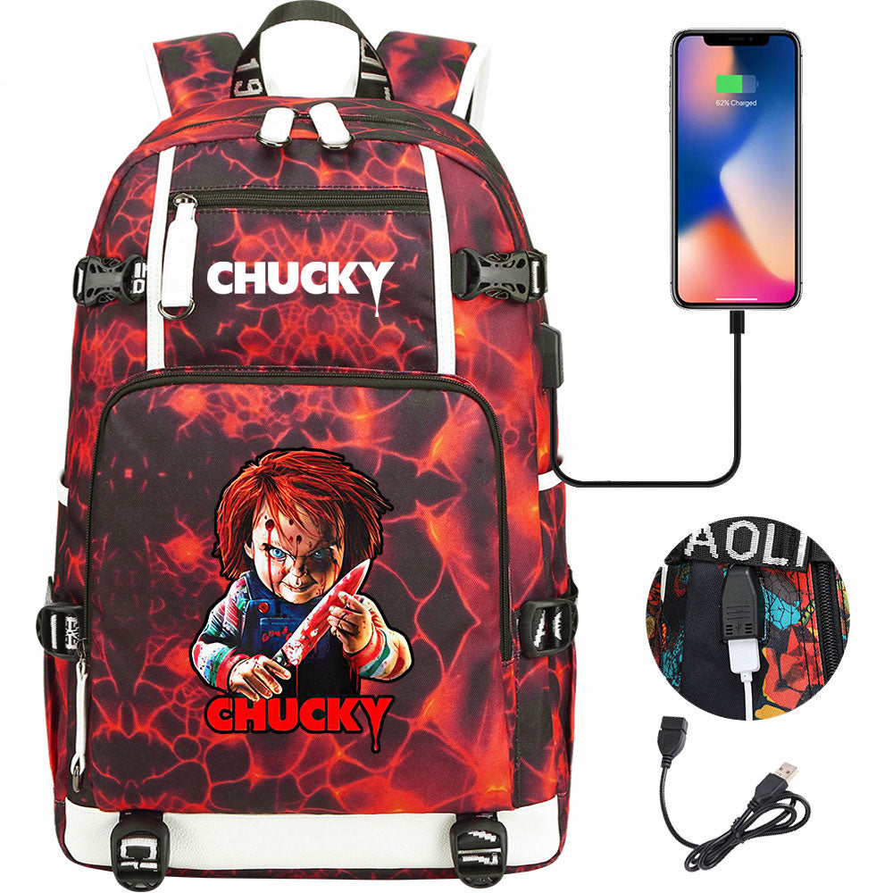 Child's Play USB Charging Backpack School NoteBook Laptop Travel Bags