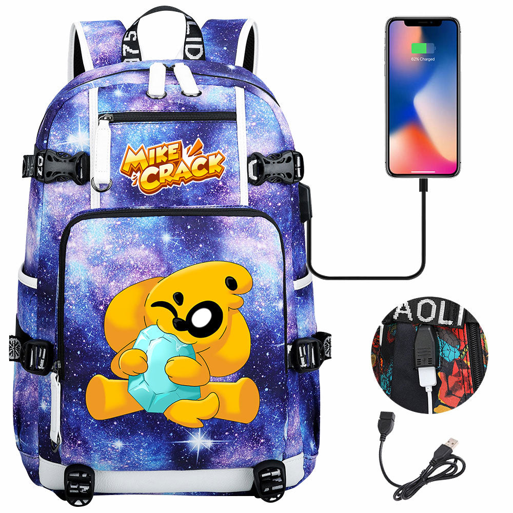 Mikecrack USB Charging Backpack School NoteBook Laptop Travel Bags