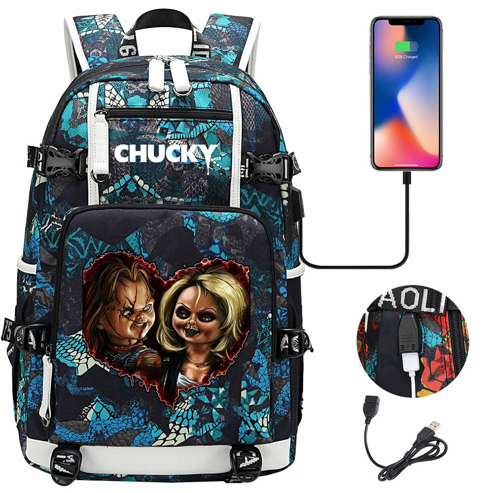 Child's Play USB Charging Backpack School NoteBook Laptop Travel Bags