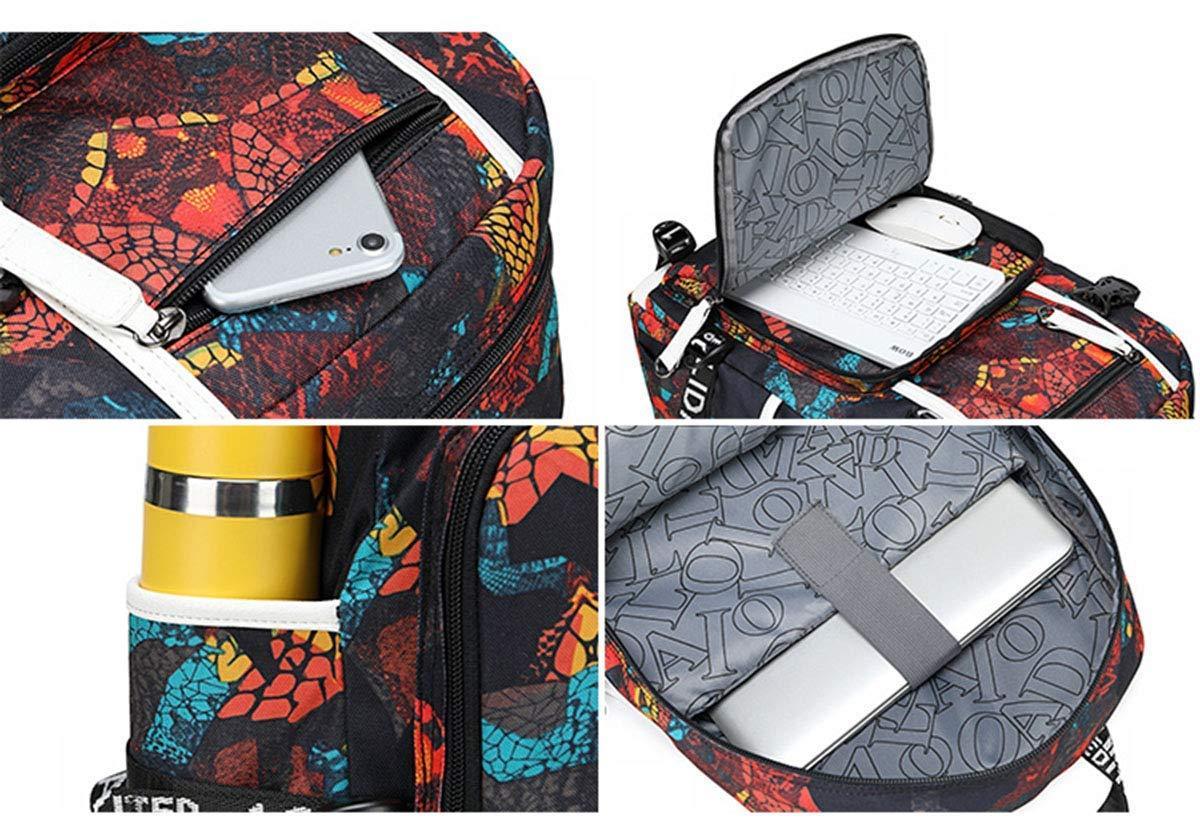 Basketball Allen #3 USB Charging Backpack School NoteBook Laptop Travel Bags