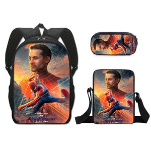 Spider Man No Way Home Schoolbag Backpack Lunch Bag Pencil Case Set Gift for Kids Students
