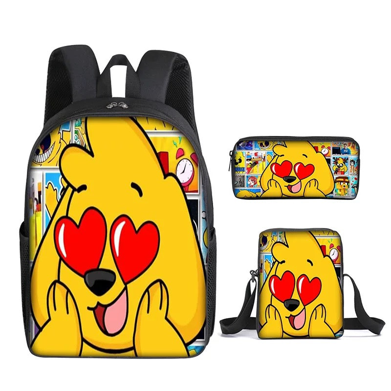 Mikecrack Schoolbag Backpack Lunch Bag Pencil Case Set Gift for Kids Students