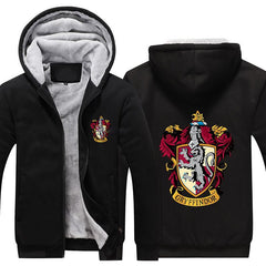 Harry Potter Gryffindor Pull over Hoodie Sweatshirt Autumn Winter Unisex Sweater Zipper Jacket Coat