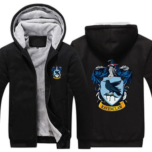 Harry Potter Ravenclaw Pull over Hoodie Sweatshirt Autumn Winter Unisex Sweater Zipper Jacket Coat
