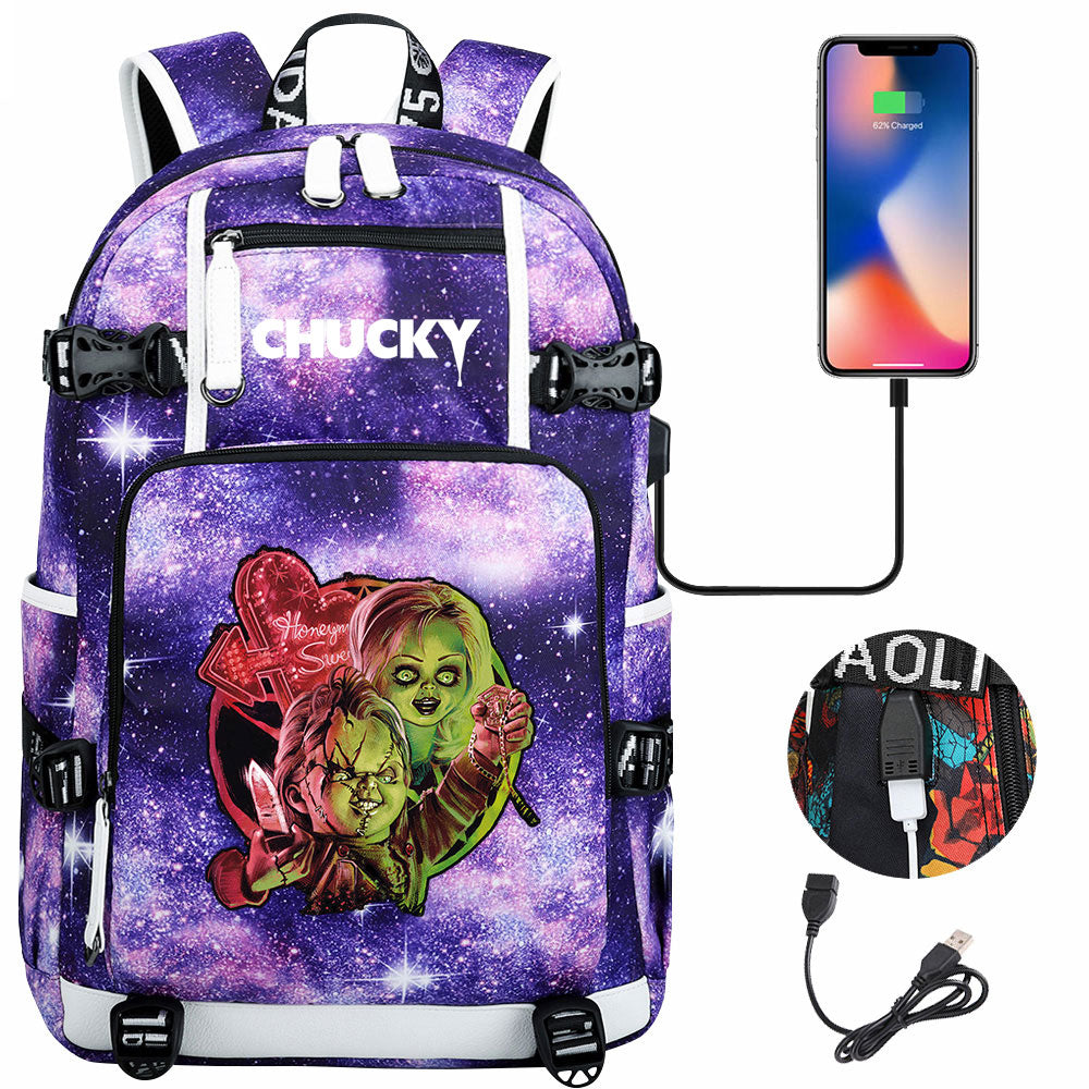 Child's Play USB Charging Backpack School NoteBook Laptop Travel Bags