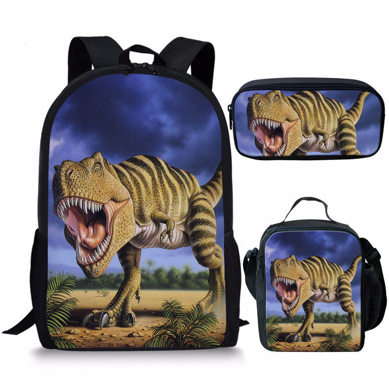 Jurassic World Dominion Schoolbag Backpack Lunch Bag Pencil Case Set Gift for Kids Students
