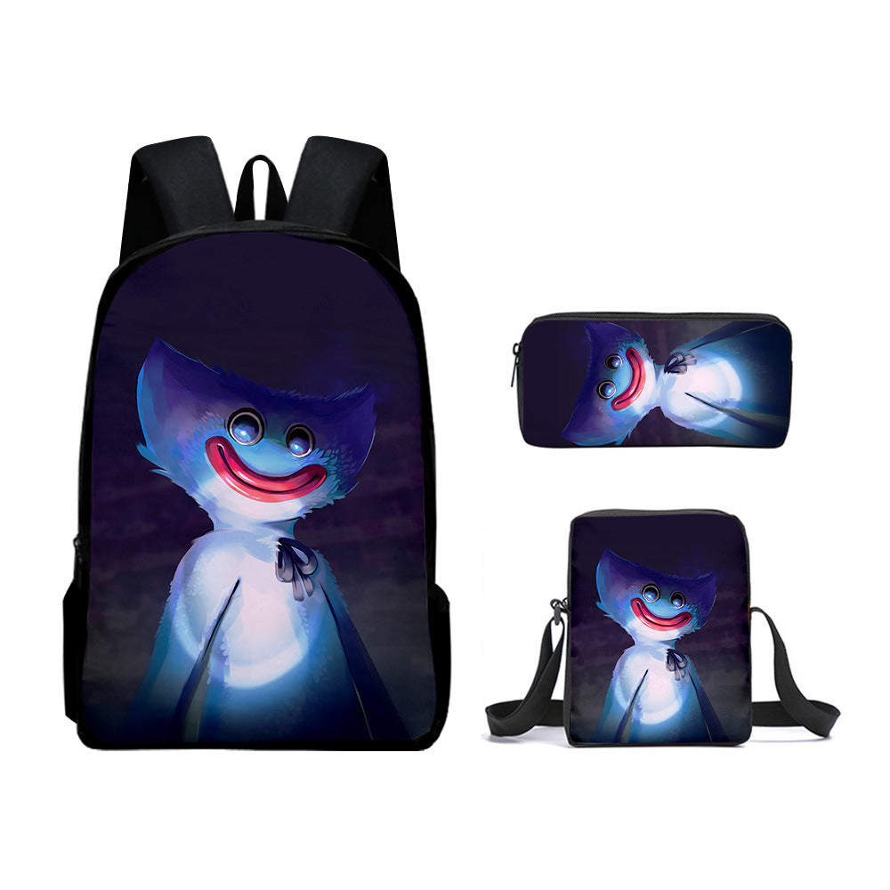 Poppy Playtime Schoolbag Backpack Lunch Bag Pencil Case Set Gift for Kids Students