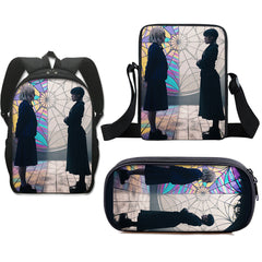 Wednesday Addams Schoolbag Backpack Lunch Bag Pencil Case 3pcs Set Gift for Kids Students