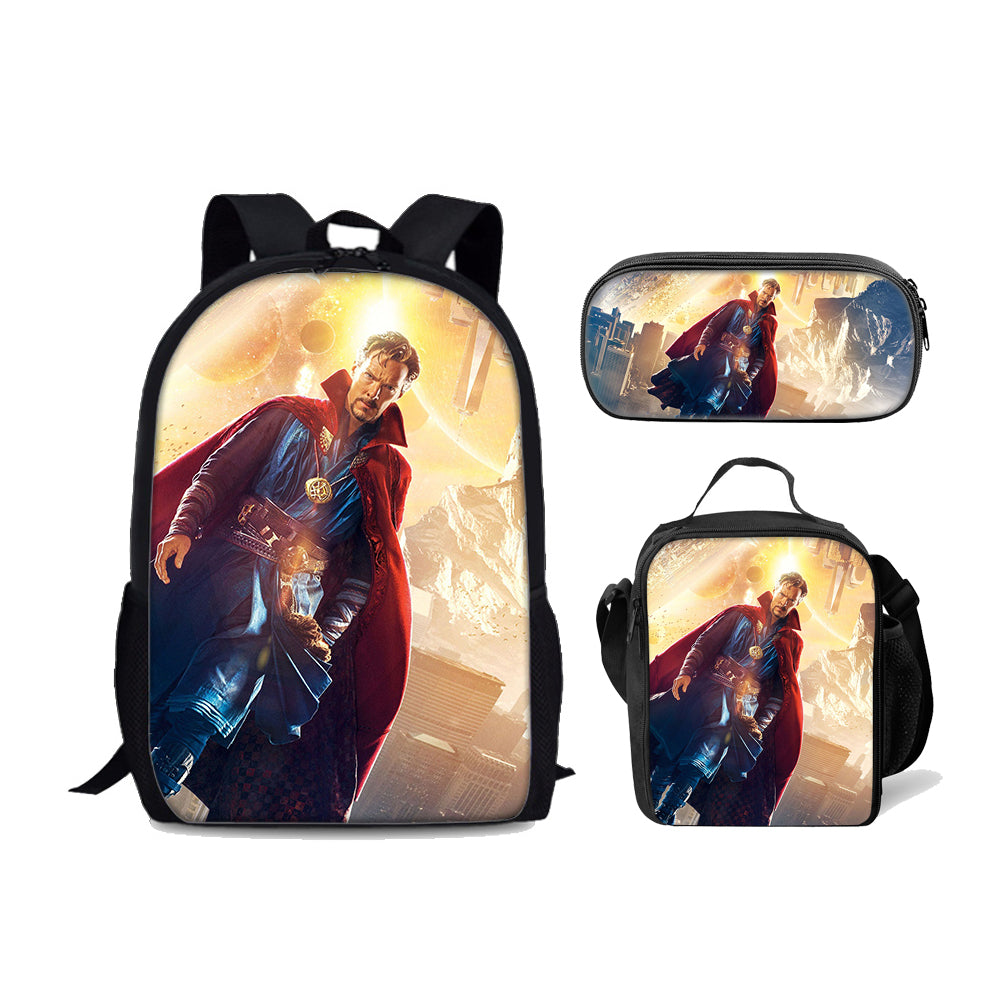 Doctor Strange in the Multiverse of Madness Schoolbag Backpack Lunch Bag Pencil Case Set Gift for Kids Students
