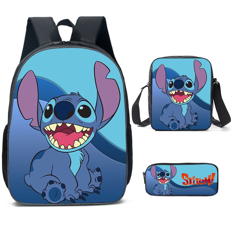 Lilo Stitch Schoolbag Backpack Lunch Bag Pencil Case Set Gift for Kids Students