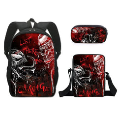 Venom 2 Schoolbag Backpack Lunch Bag Pencil Case Set Gift for Kids Students