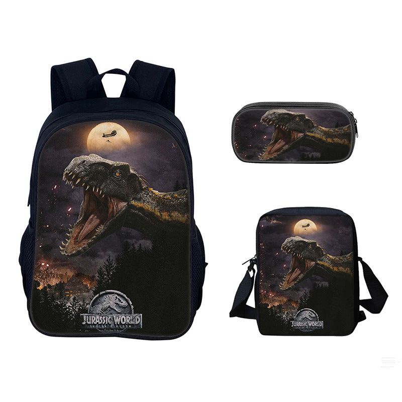 Jurassic World Dominion Schoolbag Backpack Lunch Bag Pencil Case Set Gift for Kids Students