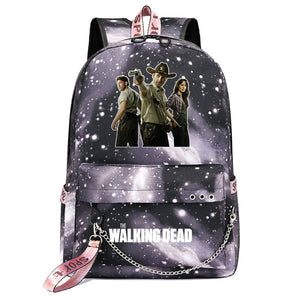The Walking Dead USB Charging Backpack Shoolbag Notebook Bag Gifts for Kids Students