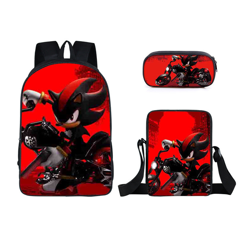 Hedgehog Schoolbag Backpack Lunch Bag Pencil Case Set Gift for Kids Students