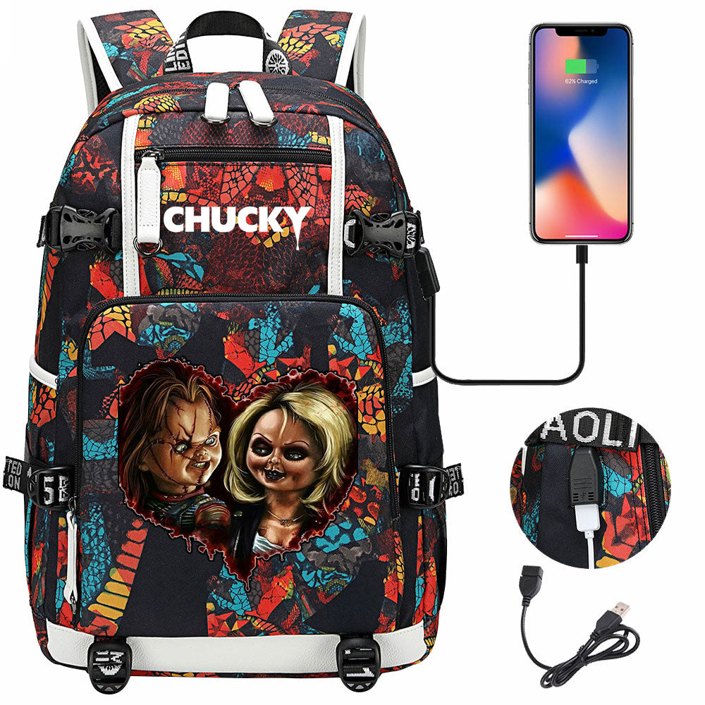 Child's Play USB Charging Backpack School NoteBook Laptop Travel Bags