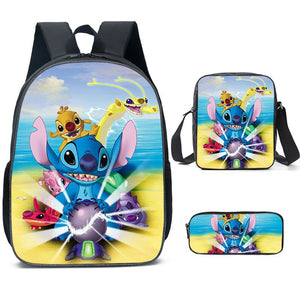 Lilo Stitch Schoolbag Backpack Lunch Bag Pencil Case Set Gift for Kids Students