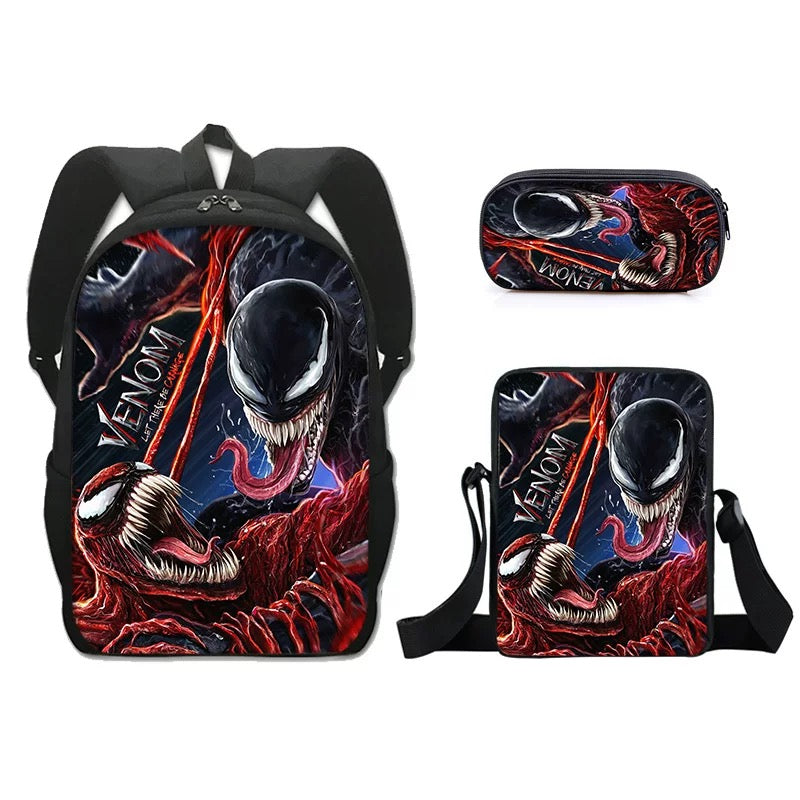 Venom 2 Schoolbag Backpack Lunch Bag Pencil Case Set Gift for Kids Students