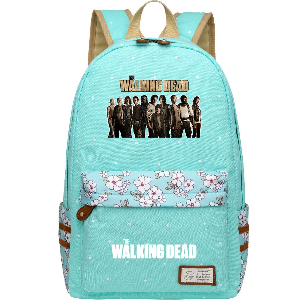 The Walking Dead Canvas Travel Backpack School Bag For Girl Kids Boy