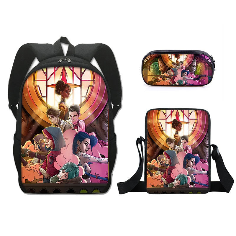 Arcane Jinx Schoolbag Backpack Lunch Bag Pencil Case Set Gift for Kids Students