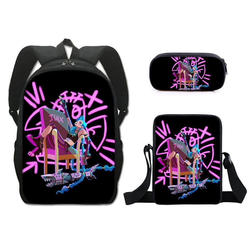 Arcane Jinx Schoolbag Backpack Lunch Bag Pencil Case Set Gift for Kids Students