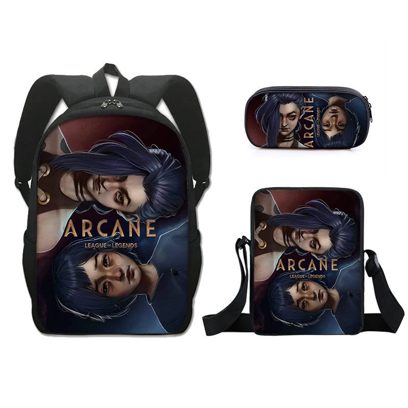 Arcane Jinx Schoolbag Backpack Lunch Bag Pencil Case Set Gift for Kids Students