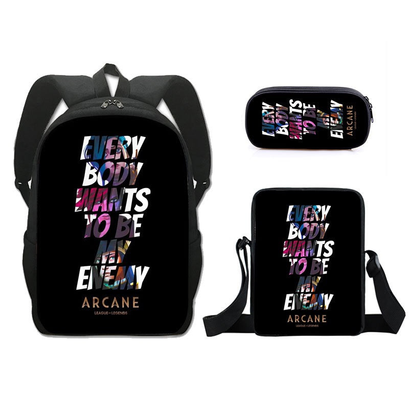 Arcane Jinx Schoolbag Backpack Lunch Bag Pencil Case Set Gift for Kids Students