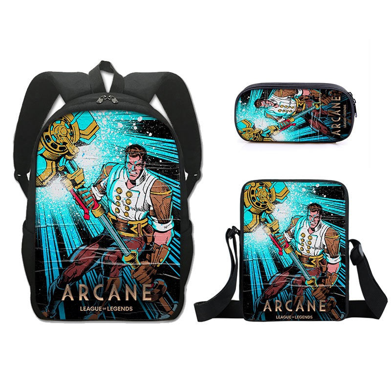 Arcane Jinx Schoolbag Backpack Lunch Bag Pencil Case Set Gift for Kids Students