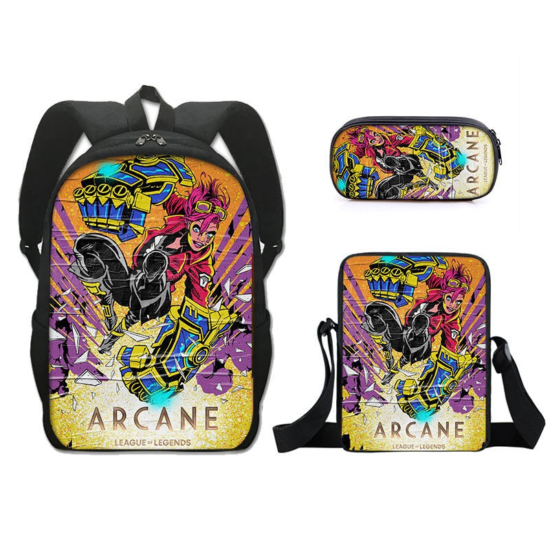 Arcane Jinx Schoolbag Backpack Lunch Bag Pencil Case Set Gift for Kids Students