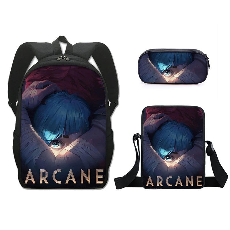 Arcane Jinx Schoolbag Backpack Lunch Bag Pencil Case Set Gift for Kids Students