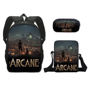 Arcane Jinx Schoolbag Backpack Lunch Bag Pencil Case Set Gift for Kids Students