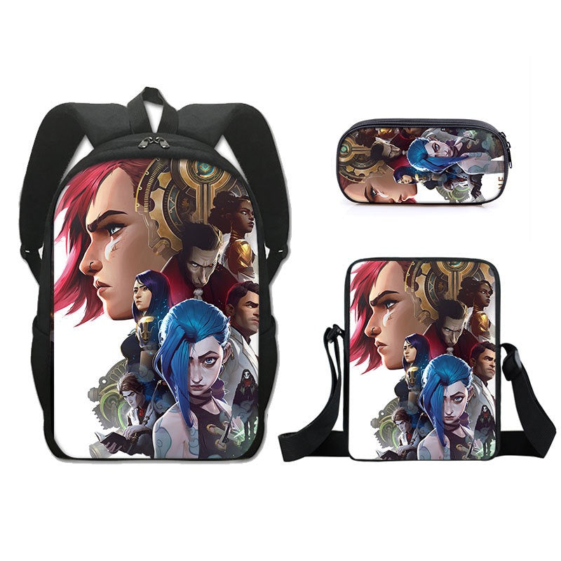 Arcane Jinx Schoolbag Backpack Lunch Bag Pencil Case Set Gift for Kids Students